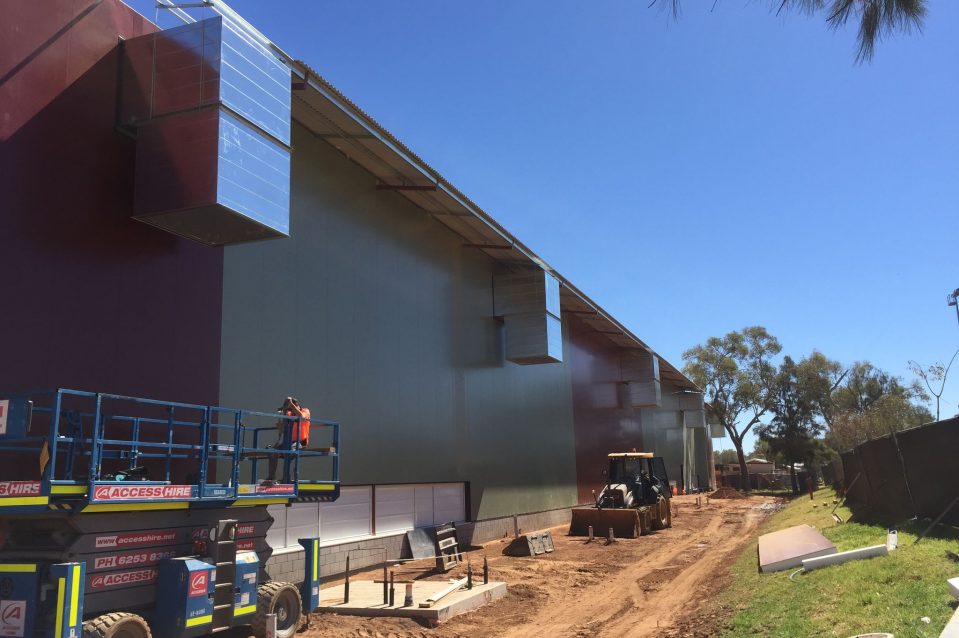 Sheet Metal in Warehouse — Refrigeration & Electrical Services in Alice Springs, NT
